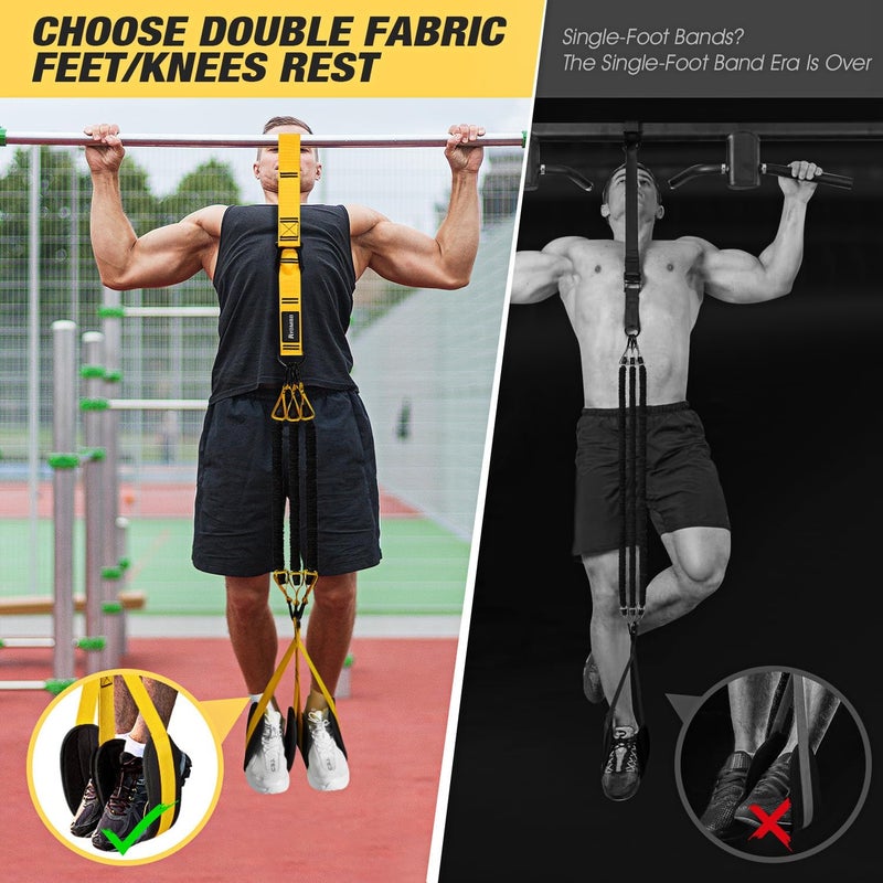 Ayombo Pull Up Assistance Bands, Resistance Bands for Pull Up Bar Workout, Adjustable Heavy Duty Pull Up Assist Equipment with 4 Assistance Bands, Home Gym Fitness Exercise Strength Training - Image 3
